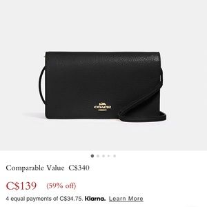 Coach Anna Foldover Clutch Crossbody - excellent condition